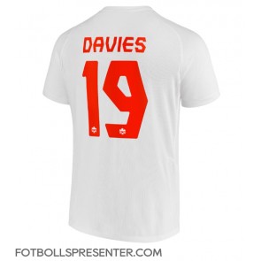 Kanada Alphonso Davies #19 Borta Matchtröja VM 2022 Kortärmad